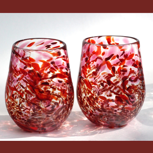 Click to view detail for DB-1000 Wine Glass Set of 2 - Red Mix $78